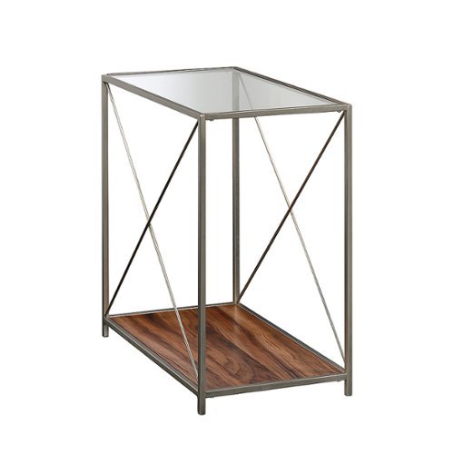 

Sauder - Vista Key Side Table - Nickel/Brown