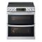 LG - 7.3 Cu. Ft. Smart Slide-In Double Oven Electric True Convection Range with EasyClean and InstaView - Stainless Steel-Front_Standard