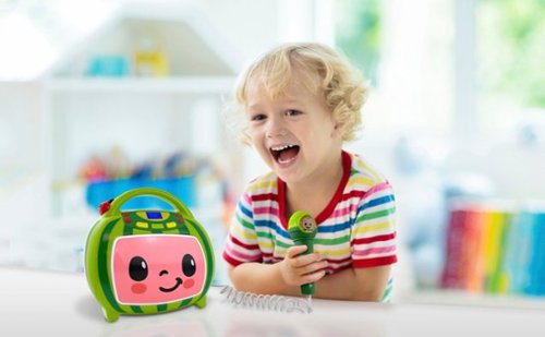 eKids Cocomelon Bluetooth Sing Along Music Player - Green GLOBAL SHIPPING