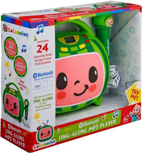 eKids Cocomelon Bluetooth Sing Along Music Player - Green SHOP ONLINE
