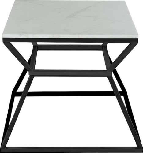 Adore Decor - Audrey Marble Side Table - Black