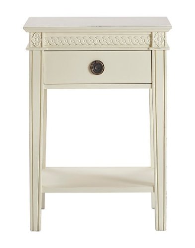 Finch - Westport 1 Drawer End Table - Vintage Cream