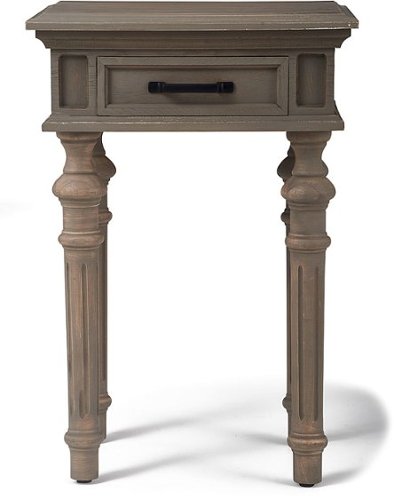 Finch - Cassatt 1 Drawer Side Table - Gray