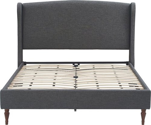 

Finch Elmhurst Upholstered Wing Bed Frame King Size Grey - Gray