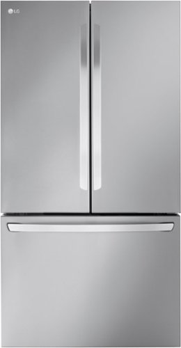 LG - 26.5 Cu. Ft. French Door Counter-Depth Smart Refrigerator with Internal Water and Ice - Stainless steel