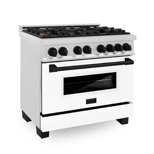 ZLINE - 36" 4.6 cu. ft. Dual Fuel Range with Gas Stove and Electric Oven in Fingerprint Resistant Stainless Steel - Stainless Steel