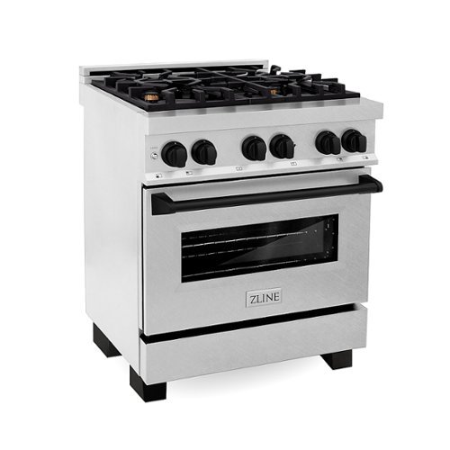 ZLINE - 30" 4.0 cu. ft. Dual Fuel Range with Gas Stove and Electric Oven in Fingerprint Resistant Stainless Steel - Stainless Steel