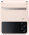 Samsung - Leather Cover for Galaxy Z Flip4 - Peach-Front_Standard