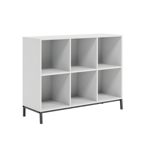 Sauder - North Avenue Organize  2 Shelf-6 Cubby Bookshelf - White Finish