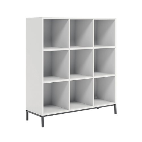 

Sauder - North Avenue Organize 3 Shelf-9 Cubby Bookshelf - White Finish