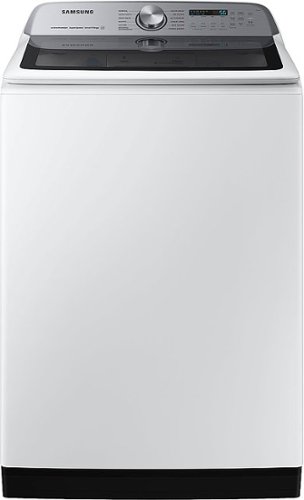 Samsung - Geek Squad Certified Refurbished 5.2 cu. ft. Large Capacity Smart Top Load Washer with Super Speed Wash - White