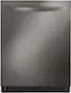 Front. LG - 24" Top Control Smart Built-In Stainless Steel Tub Dishwasher with 3rd Rack, QuadWash Pro and 42dba - PrintProof Black Stainless.