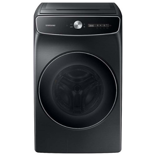 Samsung - Geek Squad Certified Refurbished 6.0 cu. ft. Total Capacity Smart Dial Washer with FlexWash and Super Speed Wash - Brushed black