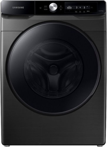 Samsung - Geek Squad Certified Refurbished 4.5 cu. ft. Large Capacity Smart Dial Front Load Washer with Super Speed Wash - Brushed black