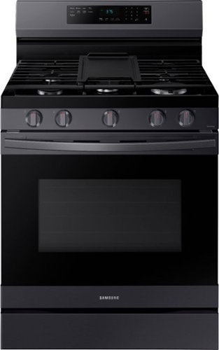 Samsung - OBX 6.0 cu. ft. Freestanding Gas Range with WiFi, No-Preheat Air Fry & Convection-Front_Standard 