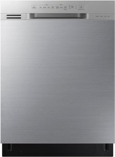 Samsung - Geek Squad Certified Refurbished 24" Front Control Built-In Dishwasher - Stainless steel