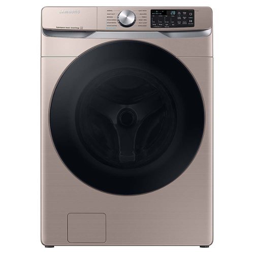 Samsung - OBX 4.5 cu. ft. Large Capacity Smart Front Load Washer with Super Speed Wash - Champagne