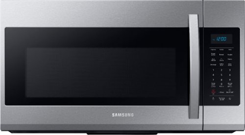 Samsung - Geek Squad Certified Refurbished 1.9 Cu. Ft.  Over-the-Range Microwave with Sensor Cook - Stainless steel