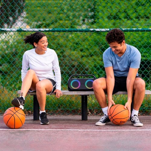 ION Audio Uber Boom Ultra Water Resistant Bluetooth Stereo Boombox with Lights - Black HOW TO BUY