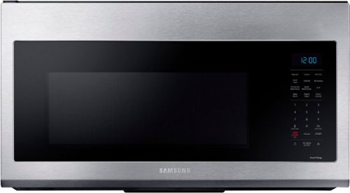 Samsung - Geek Squad Certified Refurbished 1.7 cu. ft. Over-the-Range Convection Microwave with WiFi - Stainless steel