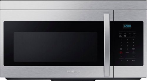 Samsung - Open Box 1.6 cu. ft. Over-the-Range Microwave with Auto Cook - Stainless Steel