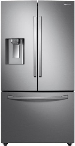 Samsung - Geek Squad Certified Refurbished 28 Cu. Ft. French Door Refrigerator - Stainless steel