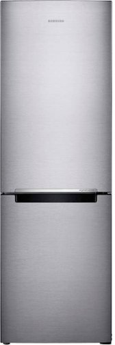 Samsung - Geek Squad Certified Refurbished 11.3 Cu. Ft. Bottom-Freezer Counter-Depth Refrigerator - Stainless steel
