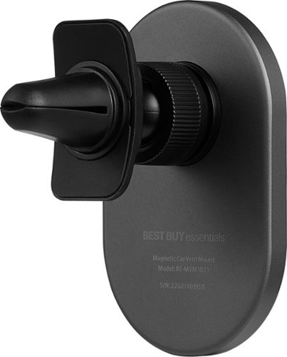 Best Buy essentials™ Magnetic Car Vent Mount for iPhone 15/14/13/12 series - Black SHOP ONLINE