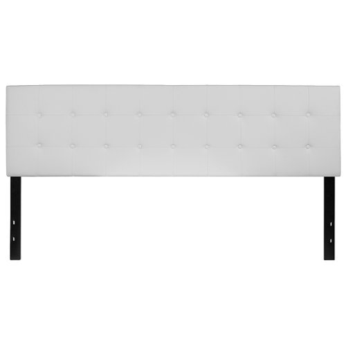 Alamont Home - Lennox Button Tufted Upholstered Headboard - White
