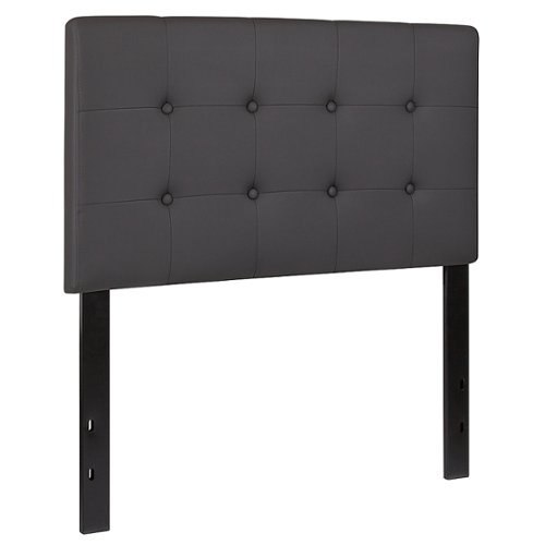 Alamont Home - Lennox Button Tufted Upholstered Headboard - Gray