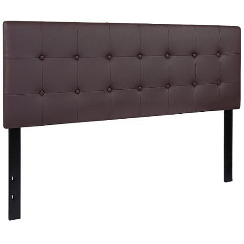 Alamont Home - Lennox Button Tufted Upholstered Headboard - Brown