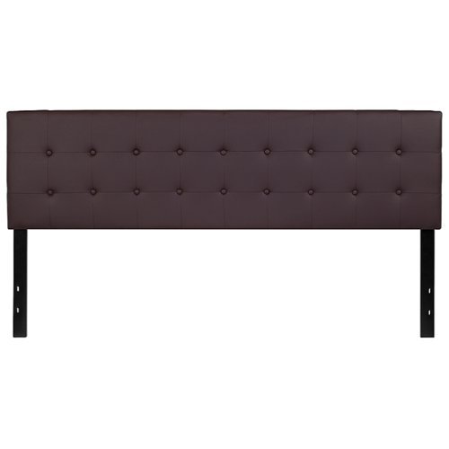 Alamont Home - Lennox Button Tufted Upholstered Headboard - Brown