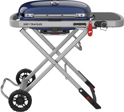 Weber - Traveler Portable Gas Grill - Blue