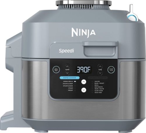  Ninja - Speedi Air Fryer &amp; Rapid Cooker, 6-Qt. Capacity, 12-in-1 Functionality, 15-Minute Meals - Sea Salt Gray