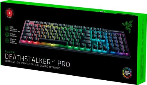 Razer DeathStalker V2 Pro Full Size Wireless Optical Linear Switch Gaming Keyboard with Low-Profile Design - Black BUY IN DUBAI