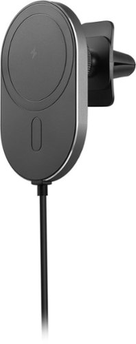Best Buy essentials™ 7.5W Magnetic Wireless Vehicle Charger for iPhone 15/14/13/12 series - Black SHOP ONLINE