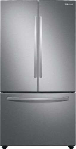 Samsung - Geek Squad Certified Refurbished 28 cu. ft. Large Capacity 3-Door French Door Refrigerator with AutoFill Water Pitcher - Stainless steel