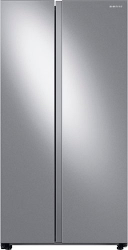 Samsung - Geek Squad Certified Refurbished 23 cu. ft. Counter Depth Side-by-Side Refrigerator with WiFi and All-Around Cooling - Stainless steel