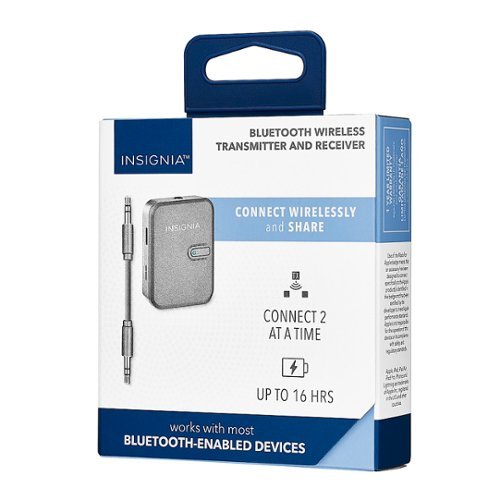 Insignia™ Bluetooth Wireless Audio Transmitter and Receiver - Black WHERE TO BUY
