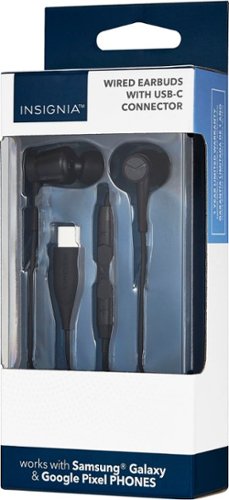 Insignia™ USB-C Wired Earbud Headphone - Black WORLDWIDE DELIVERY