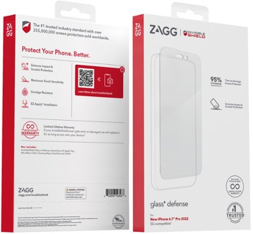ZAGG InvisibleShield Glass+ Defense Screen Protector for Apple iPhone 14 Pro Max - Clear HOW TO BUY
