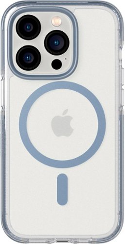 Tech21 - EvoCrystal Case with MagSafe for Apple iPhone 14 Pro - Steel Blue