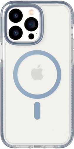 

Tech21 - EvoCrystal Case with MagSafe for Apple iPhone 14 Pro Max - Steel Blue