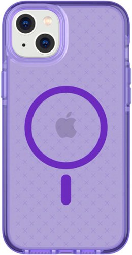Tech21 - EvoCheck Case with MagSafe for Apple iPhone 14 Plus - Wondrous Purple