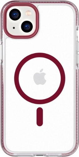 Tech21 - EvoCrystal Case with MagSafe for Apple iPhone 14 Plus - Burgundy