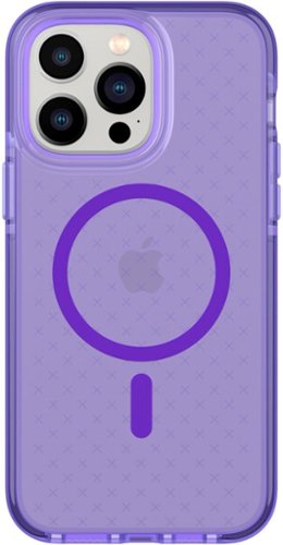 Tech21 - EvoCheck Case with MagSafe for Apple iPhone 14 Pro Max - Wondrous Purple