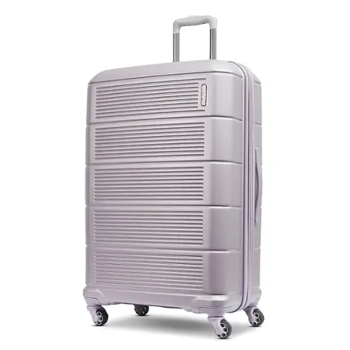 Front. American Tourister - Stratum 2.0 31" Expandable Spinner Suitcase - Purple Haze.