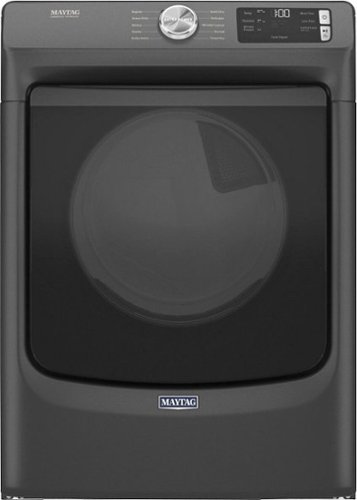 Maytag - 7.3 Cu. Ft. Stackable Electric Dryer with Extra Power Button - Volcano Black
