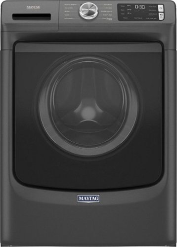 Maytag - 4.5 Cu. Ft. High-Efficiency Stackable Front Load Washer with Steam and Fresh Spin - Volcano Black