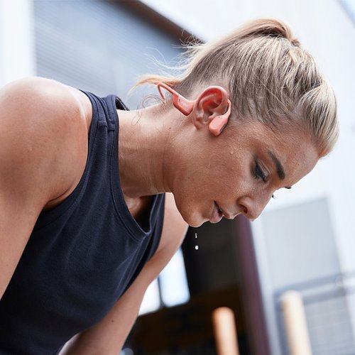 Shokz OpenRun Pro Premium Bone Conduction Open-Ear Sport Headphones - Pink GLOBAL SHIPPING